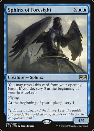 Sphinx of Foresight [Ravnica Allegiance] MTG Single Magic: The Gathering  | Multizone: Comics And Games