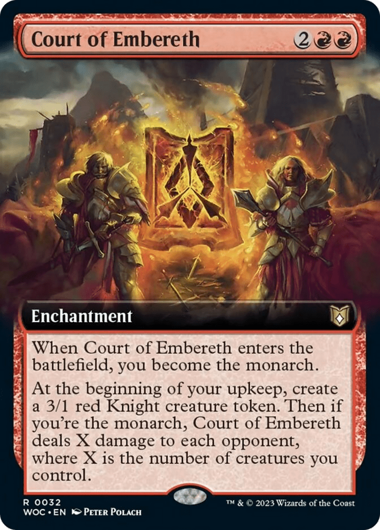 Court of Embereth (Extended Art) [Wilds of Eldraine Commander] MTG Single Magic: The Gathering  | Multizone: Comics And Games