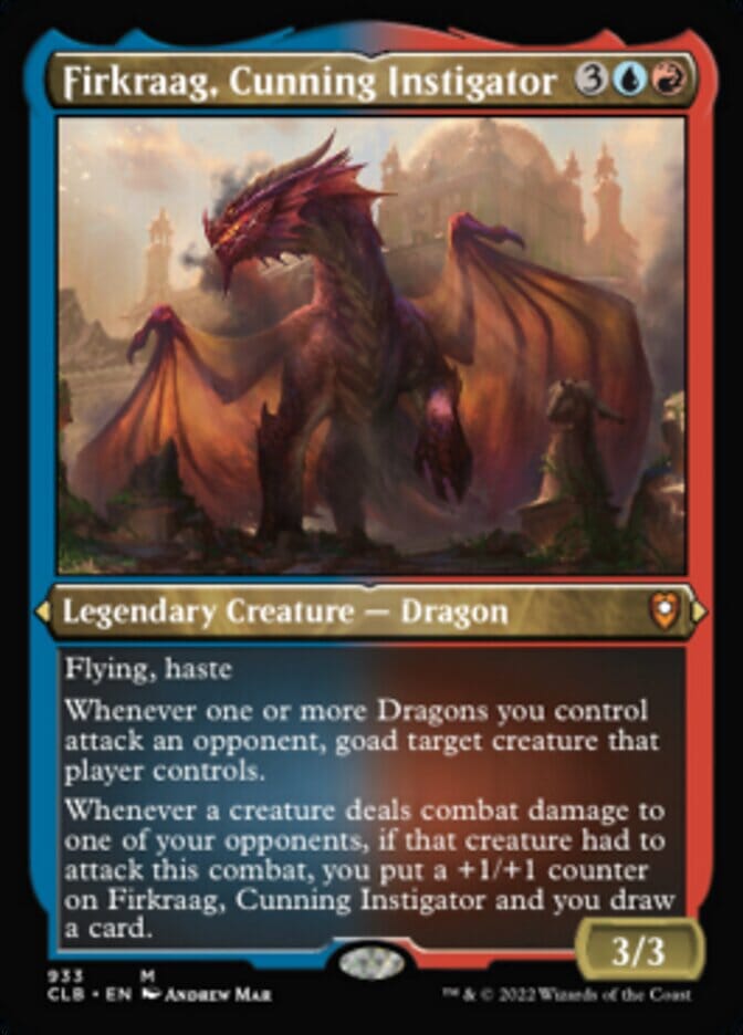 Firkraag, Cunning Instigator (Display Commander) (Foil Etched) [Commander Legends: Battle for Baldur's Gate] MTG Single Magic: The Gathering  | Multizone: Comics And Games