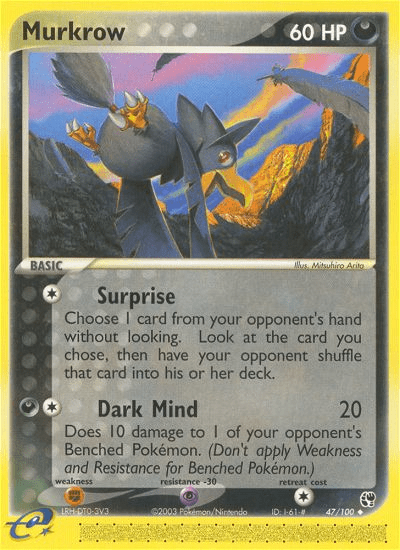 Murkrow (47/100) [EX: Sandstorm] Pokemon Single Pokémon  | Multizone: Comics And Games