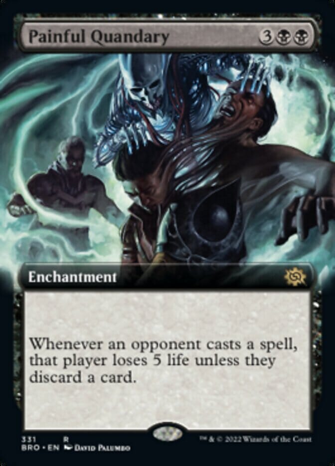 Painful Quandary (Extended Art) [The Brothers' War] MTG Single Magic: The Gathering  | Multizone: Comics And Games