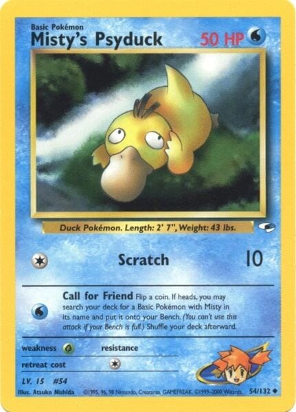 Misty's Psyduck (54/132) [Gym Heroes Unlimited] Pokemon Single Pokémon  | Multizone: Comics And Games