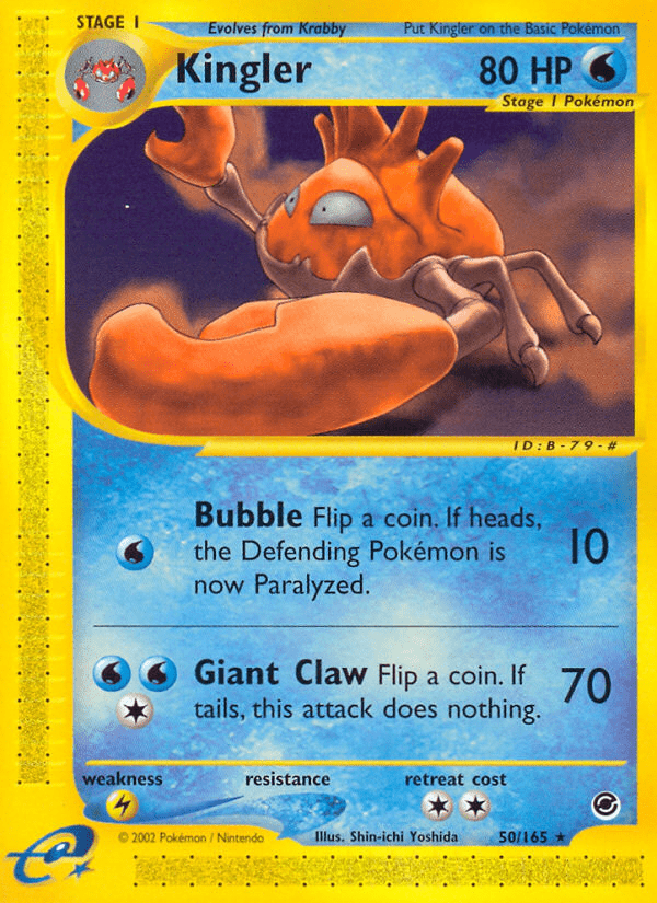 Kingler (50/165) [Expedition: Base Set] Pokemon Single Pokémon  | Multizone: Comics And Games