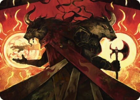 Hurloon Battle Hymn Art Card [Dominaria United Art Series] MTG Single Magic: The Gathering  | Multizone: Comics And Games
