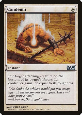 Condemn [Magic 2011] MTG Single Magic: The Gathering  | Multizone: Comics And Games