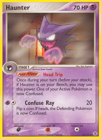 Haunter (34/112) [EX: FireRed & LeafGreen] Pokemon Single Pokémon  | Multizone: Comics And Games