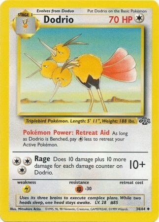 Dodrio (34/64) [Jungle Unlimited] Pokemon Single Pokémon  | Multizone: Comics And Games