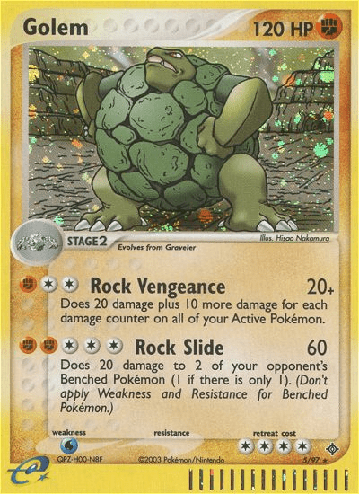 Golem (5/97) [EX: Dragon] Pokemon Single Pokémon  | Multizone: Comics And Games