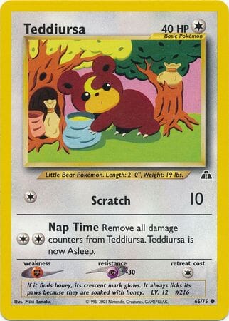 Teddiursa (65/75) [Neo Discovery Unlimited] Pokemon Single Pokémon  | Multizone: Comics And Games