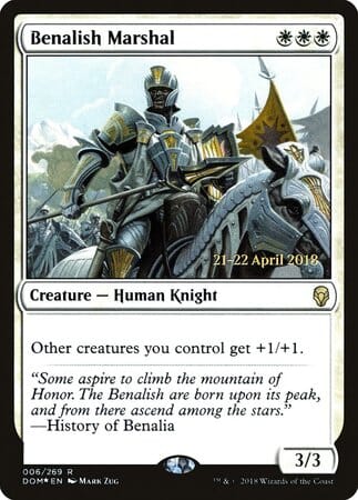 Benalish Marshal [Dominaria Promos] MTG Single Magic: The Gathering  | Multizone: Comics And Games