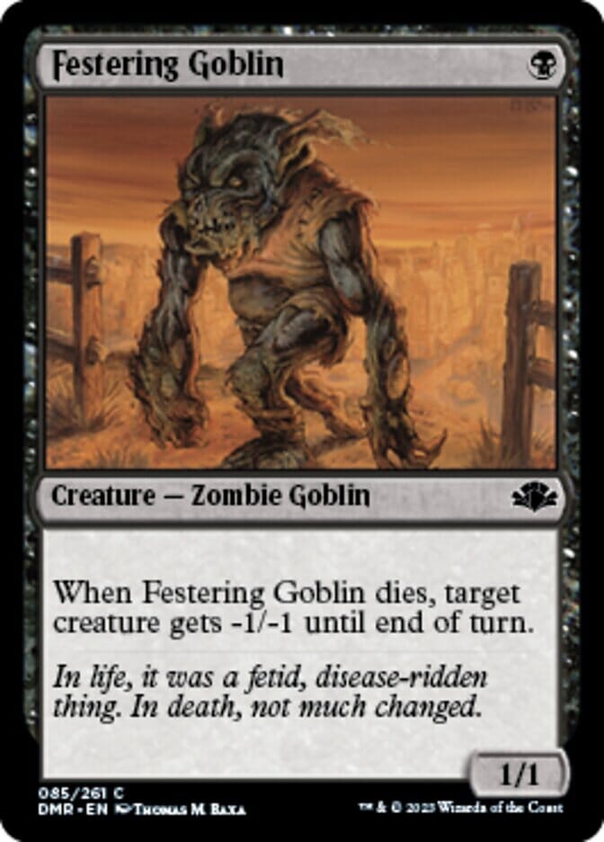 Festering Goblin [Dominaria Remastered] MTG Single Magic: The Gathering  | Multizone: Comics And Games