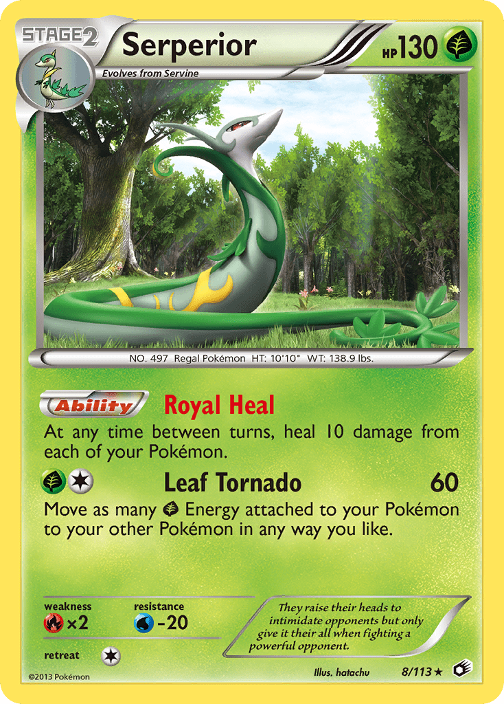 Serperior (8/113) [Black & White: Legendary Treasures] Pokemon Single Pokémon  | Multizone: Comics And Games