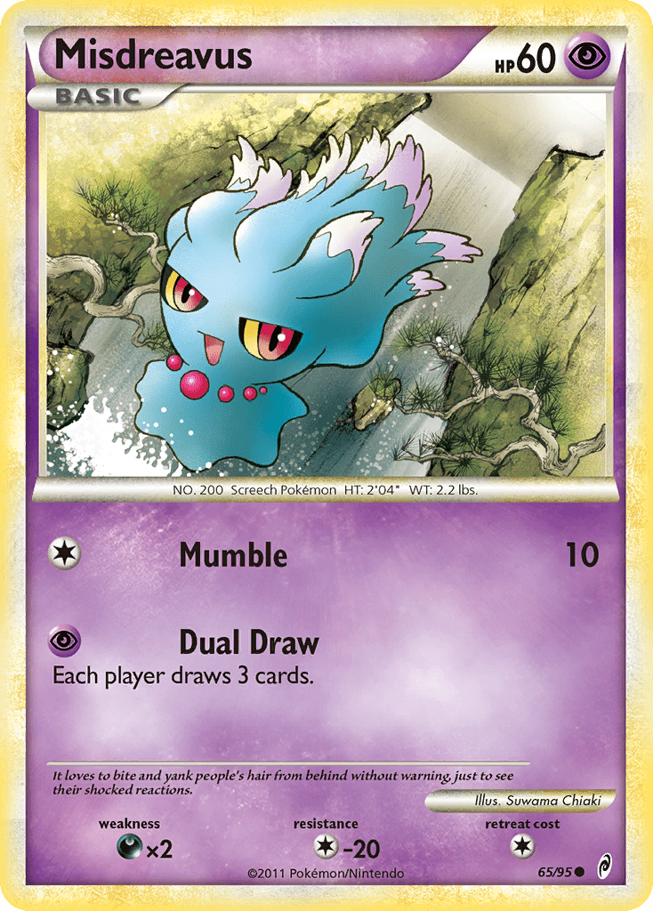 Misdreavus (65/95) [HeartGold & SoulSilver: Call of Legends] Pokemon Single Pokémon  | Multizone: Comics And Games