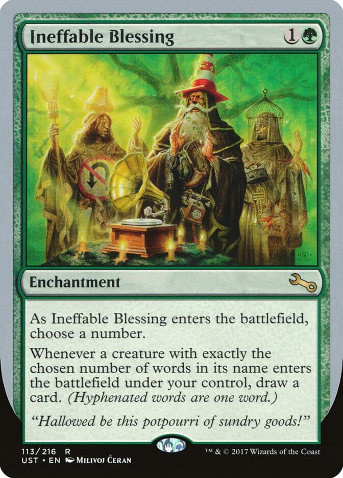 Ineffable Blessing ("choose a number") [Unstable] MTG Single Magic: The Gathering  | Multizone: Comics And Games