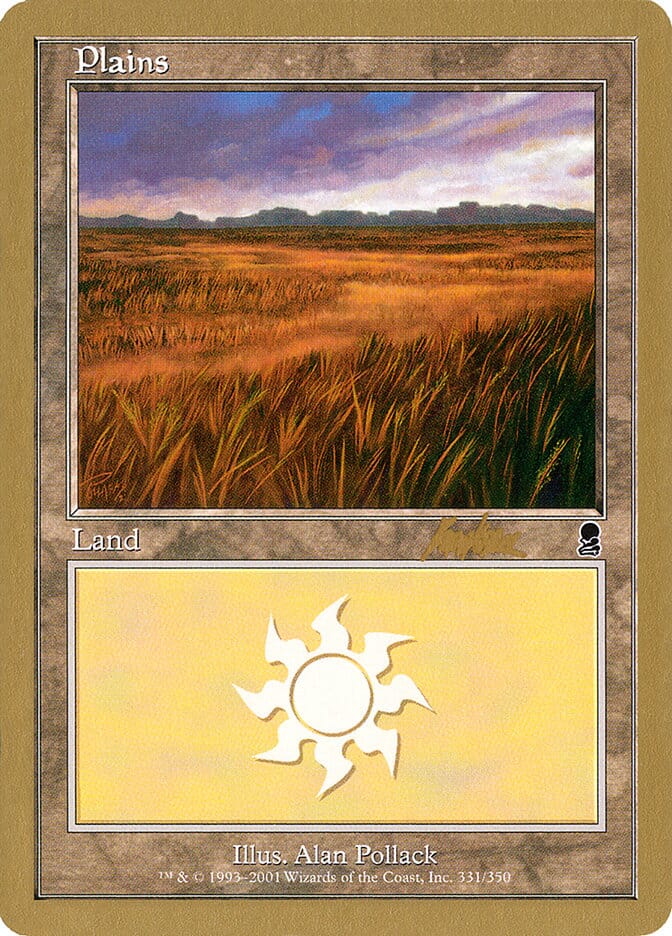 Plains (bk331a) (Brian Kibler) [World Championship Decks 2002] MTG Single Magic: The Gathering  | Multizone: Comics And Games