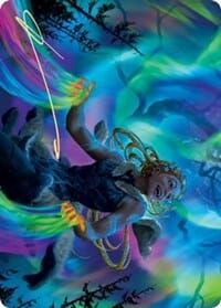 Esika, God of the Tree Art Card (Gold-Stamped Signature) [Kaldheim: Art Series] MTG Single Magic: The Gathering  | Multizone: Comics And Games