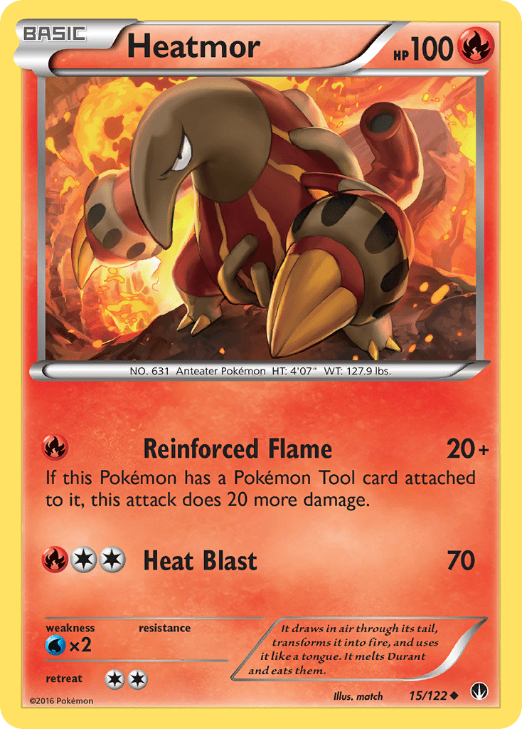 Heatmor (15/122) [XY: BREAKpoint] Pokemon Single Pokémon  | Multizone: Comics And Games