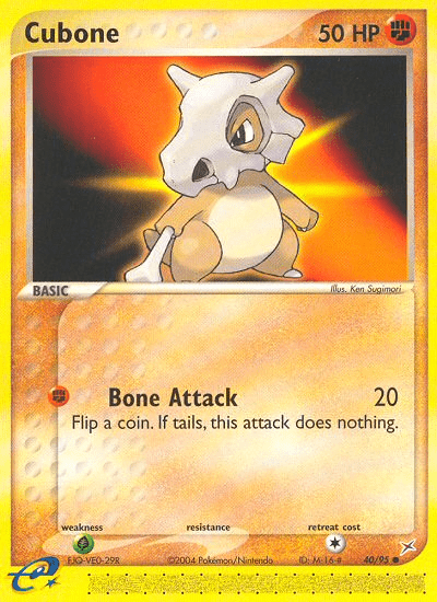 Cubone (40/95) [EX: Team Magma vs Team Aqua] Pokemon Single Pokémon  | Multizone: Comics And Games
