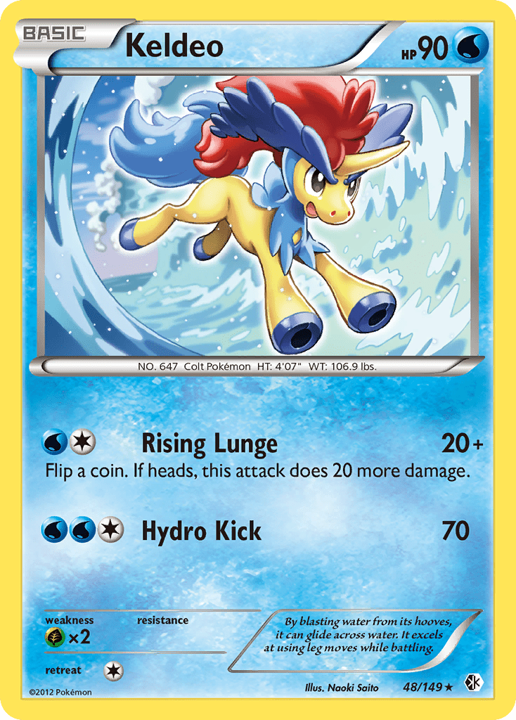 Keldeo (48/149) [Black & White: Boundaries Crossed] Pokemon Single Pokémon  | Multizone: Comics And Games