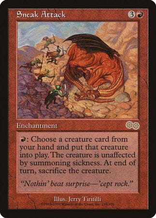 Sneak Attack [Urza's Saga] MTG Single Magic: The Gathering  | Multizone: Comics And Games