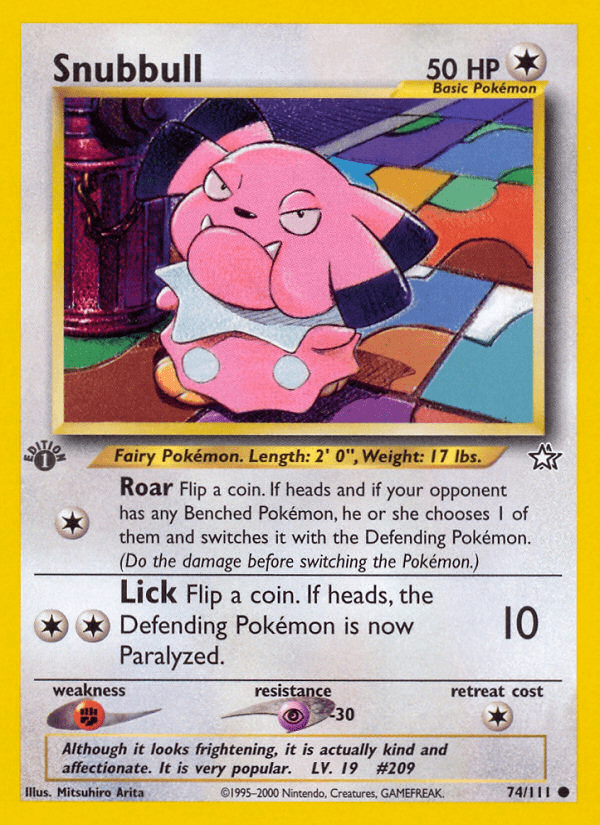 Snubbull (74/111) [Neo Genesis 1st Edition] Pokemon Single Pokémon  | Multizone: Comics And Games