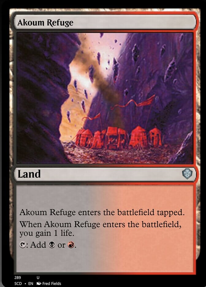 Akoum Refuge [Starter Commander Decks] MTG Single Magic: The Gathering  | Multizone: Comics And Games