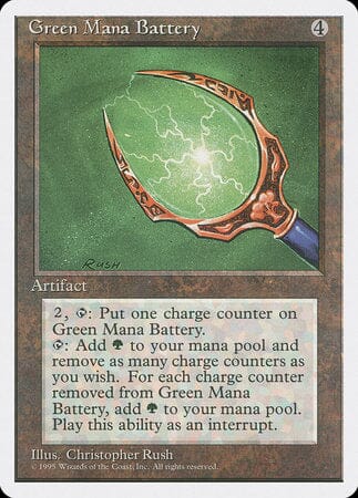 Green Mana Battery [Fourth Edition] MTG Single Magic: The Gathering  | Multizone: Comics And Games