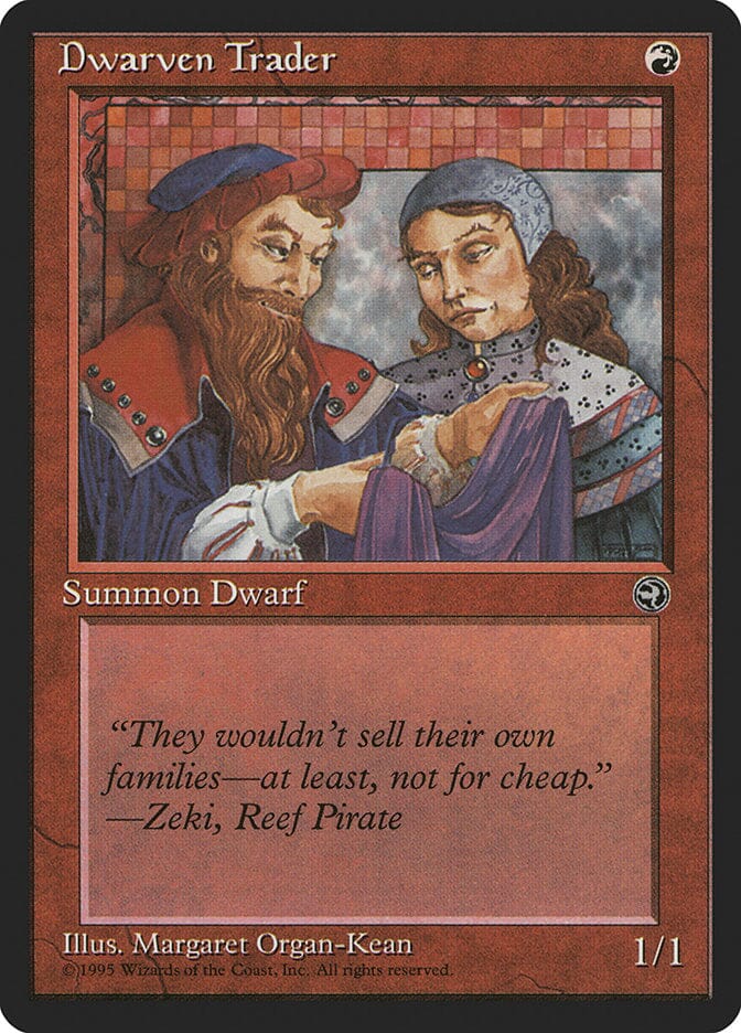 Dwarven Trader (Zeki Flavor Text) [Homelands] MTG Single Magic: The Gathering  | Multizone: Comics And Games