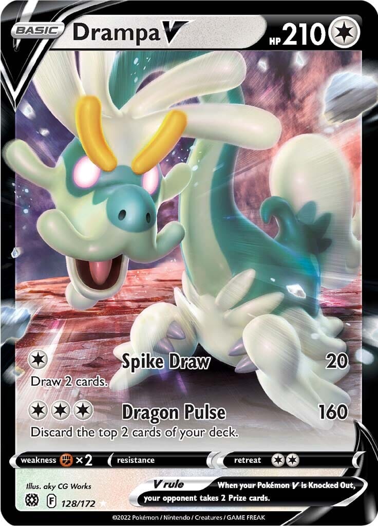 Drampa V (128/172) [Sword & Shield: Brilliant Stars] Pokemon Single Pokémon  | Multizone: Comics And Games