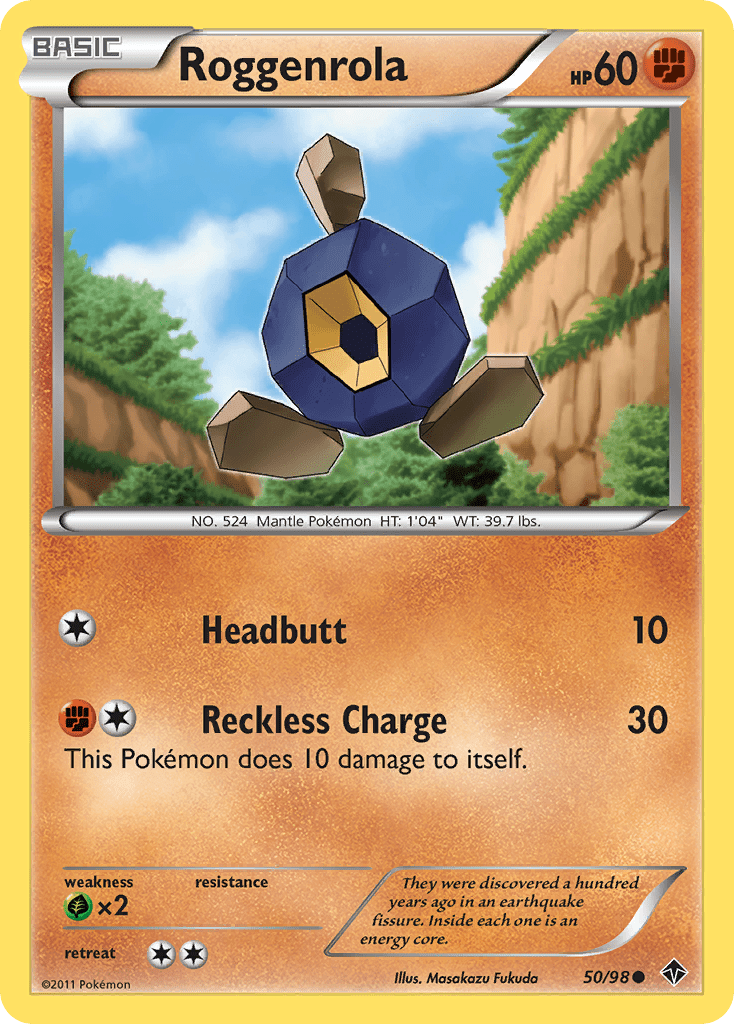 Roggenrola (50/98) [Black & White: Emerging Powers] Pokemon Single Pokémon  | Multizone: Comics And Games