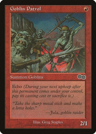 Goblin Patrol [Urza's Saga] MTG Single Magic: The Gathering  | Multizone: Comics And Games