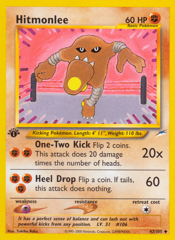 Hitmonlee (42/105) [Neo Destiny 1st Edition] Pokemon Single Pokémon  | Multizone: Comics And Games