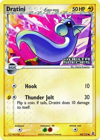Dratini (65/113) (Delta Species) (Stamped) [EX: Delta Species] Pokemon Single Pokémon  | Multizone: Comics And Games