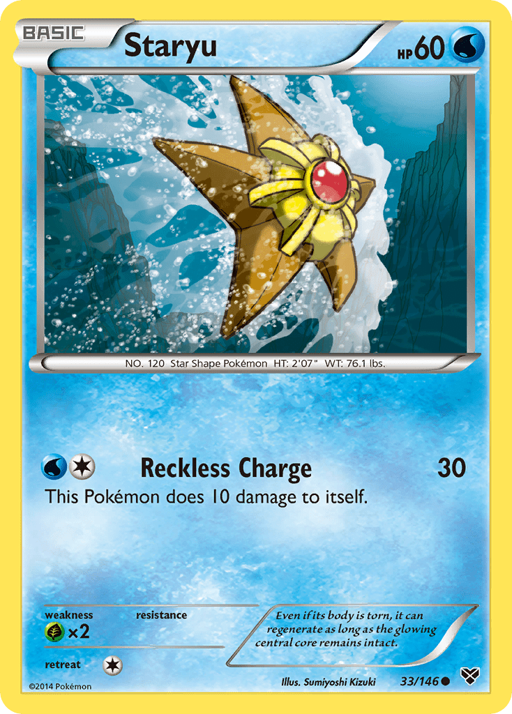 Staryu (33/146) [XY: Base Set] Pokemon Single Pokémon  | Multizone: Comics And Games
