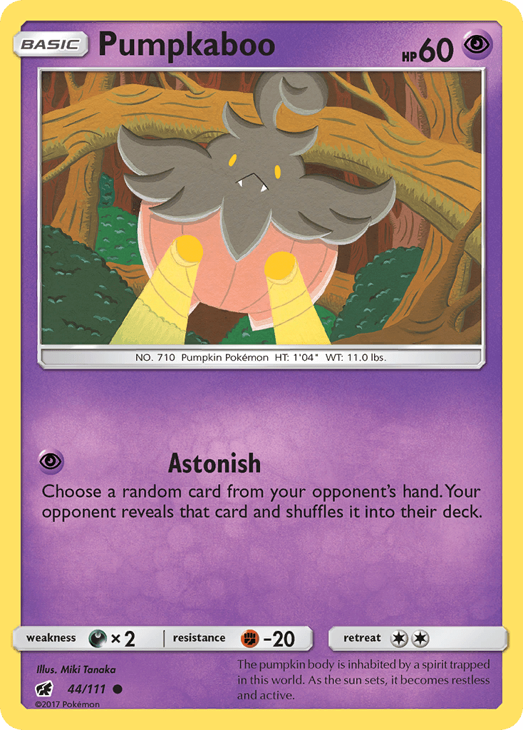 Pumpkaboo (44/111) [Sun & Moon: Crimson Invasion] Pokemon Single Pokémon  | Multizone: Comics And Games