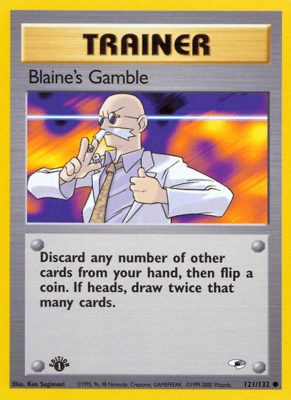 Blaine's Gamble (121/132) [Gym Heroes 1st Edition] Pokemon Single Pokémon  | Multizone: Comics And Games