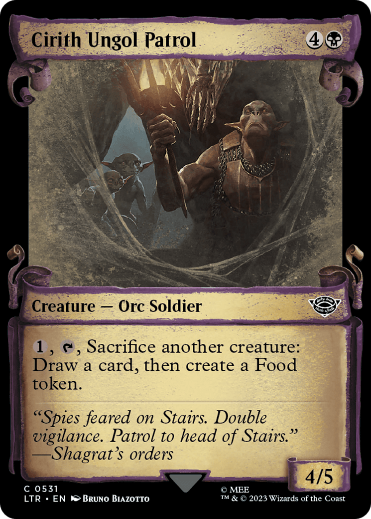 Cirith Ungol Patrol [The Lord of the Rings: Tales of Middle-Earth Showcase Scrolls] MTG Single Magic: The Gathering  | Multizone: Comics And Games