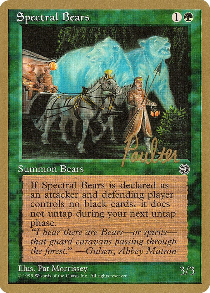 Spectral Bears (Preston Poulter) [Pro Tour Collector Set] MTG Single Magic: The Gathering  | Multizone: Comics And Games