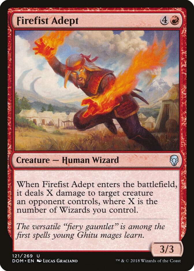 Firefist Adept [Dominaria] MTG Single Magic: The Gathering  | Multizone: Comics And Games