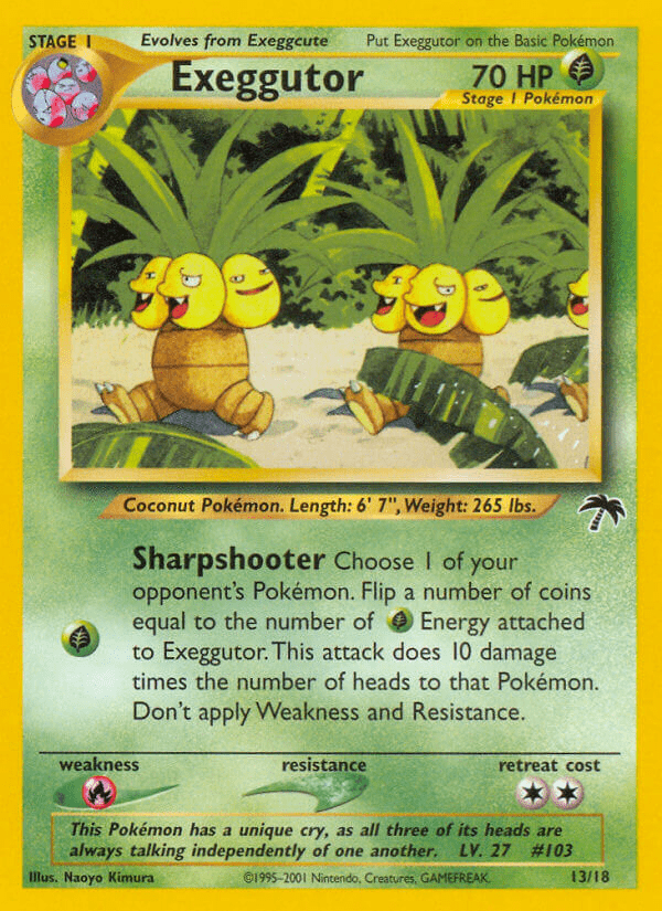 Exeggutor (13/18) [Southern Islands] Pokemon Single Pokémon  | Multizone: Comics And Games