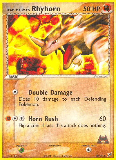 Team Magma's Rhyhorn (38/95) [EX: Team Magma vs Team Aqua] Pokemon Single Pokémon  | Multizone: Comics And Games