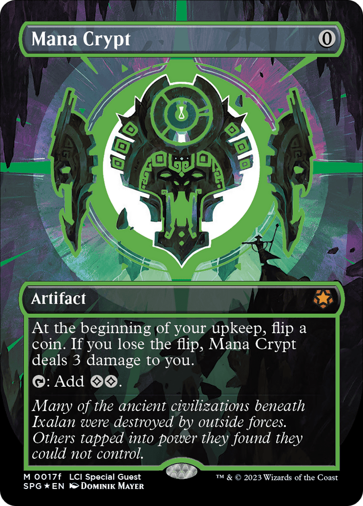 Mana Crypt (0017f) (Borderless) [The Lost Caverns of Ixalan Special Guests] MTG Single Magic: The Gathering  | Multizone: Comics And Games