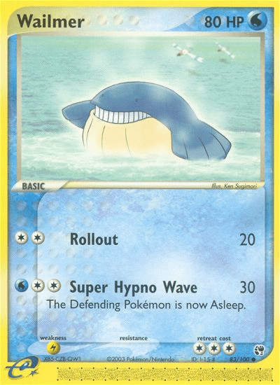 Wailmer (83/100) [EX: Sandstorm] Pokemon Single Pokémon  | Multizone: Comics And Games