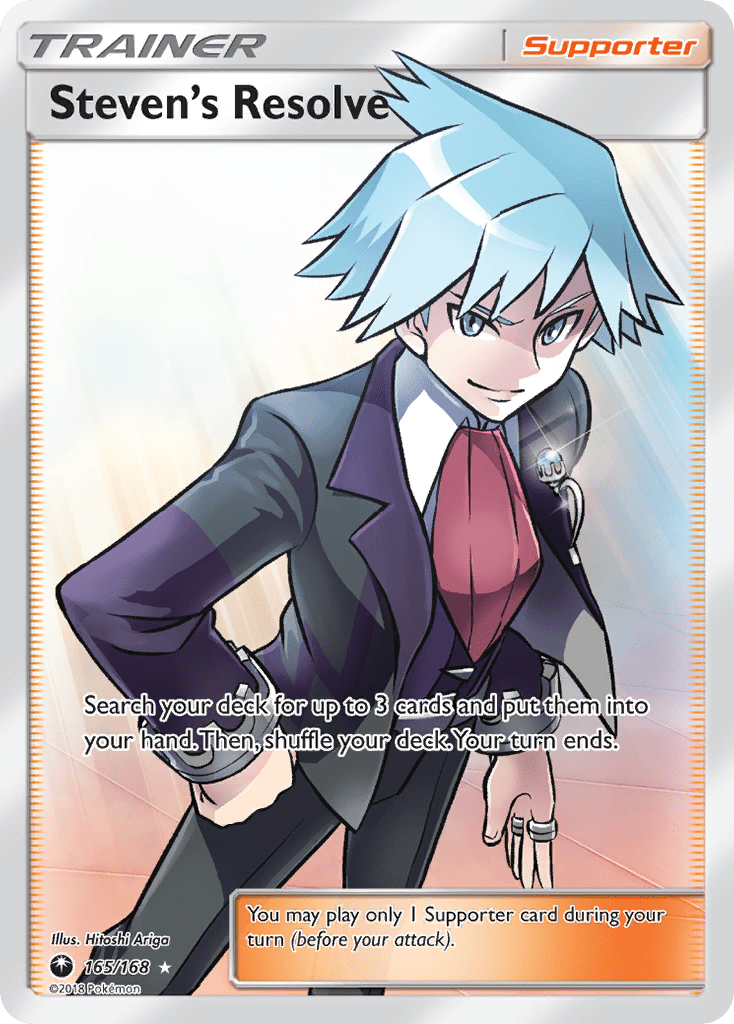 Steven's Resolve (165/168) [Sun & Moon: Celestial Storm] Pokemon Single Pokémon  | Multizone: Comics And Games
