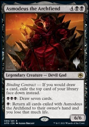 Asmodeus the Archfiend (Promo Pack) [Dungeons & Dragons: Adventures in the Forgotten Realms Promos] MTG Single Magic: The Gathering  | Multizone: Comics And Games