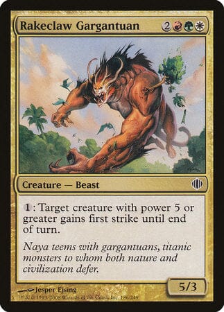 Rakeclaw Gargantuan [Shards of Alara] MTG Single Magic: The Gathering  | Multizone: Comics And Games