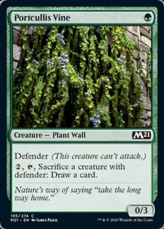 Portcullis Vine [Core Set 2021] MTG Single Magic: The Gathering  | Multizone: Comics And Games