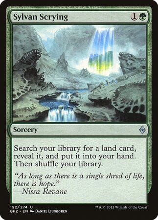 Sylvan Scrying [Battle for Zendikar] MTG Single Magic: The Gathering  | Multizone: Comics And Games