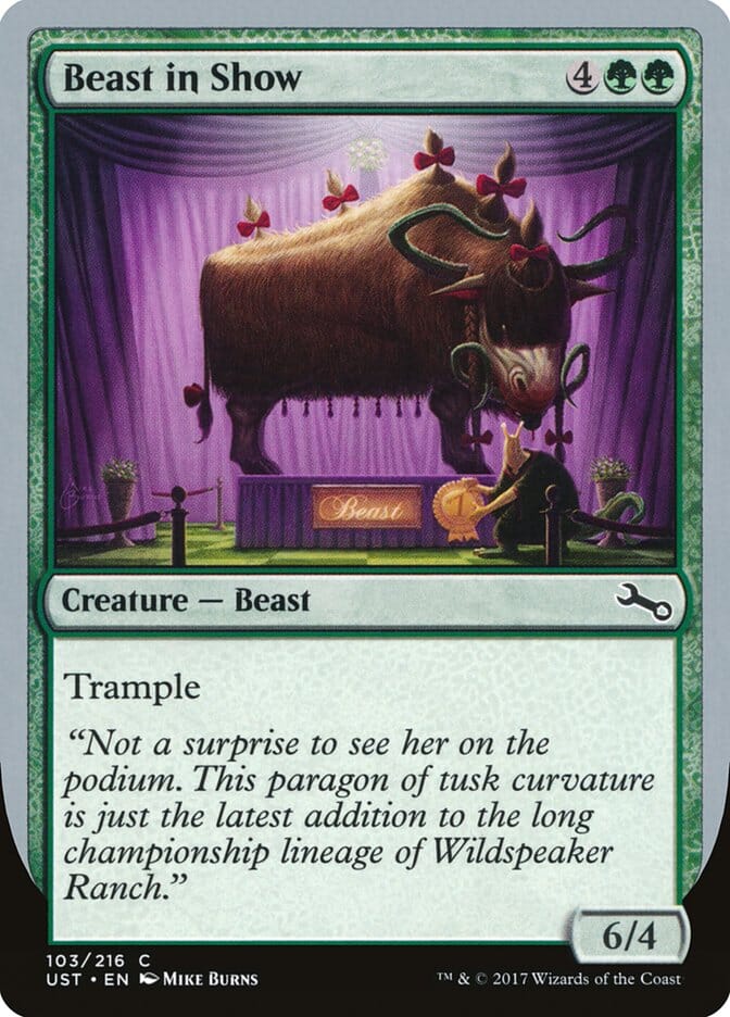 Beast in Show ("Not a surprise...") [Unstable] MTG Single Magic: The Gathering  | Multizone: Comics And Games