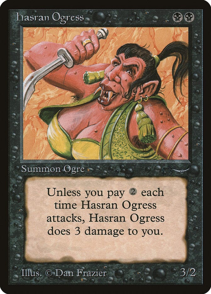 Hasran Ogress (Dark Mana Cost) [Arabian Nights] MTG Single Magic: The Gathering  | Multizone: Comics And Games